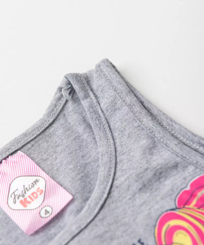 Conjunto Curto para Menina Garotinha Fashion Mescla