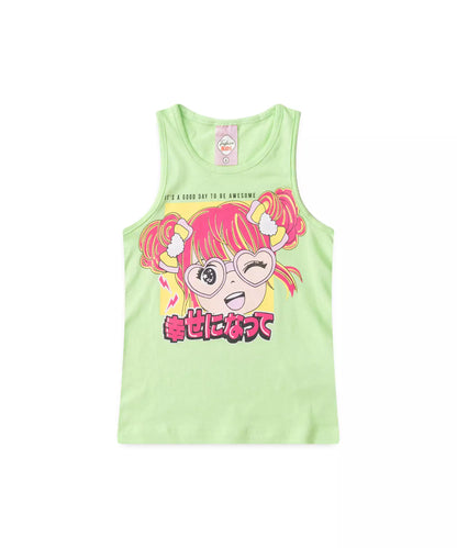 Conjunto Curto para Menina Garotinha Fashion Verde