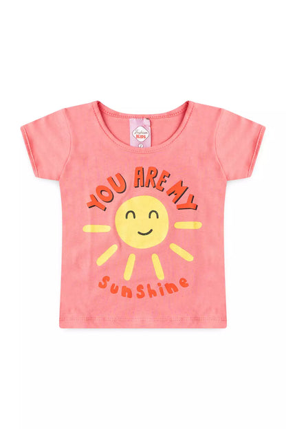 Conjunto Curto para Menina Solzinho Rosa