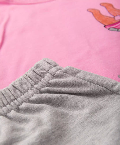 Conjunto Curto para Menina Ursinhas Rosa