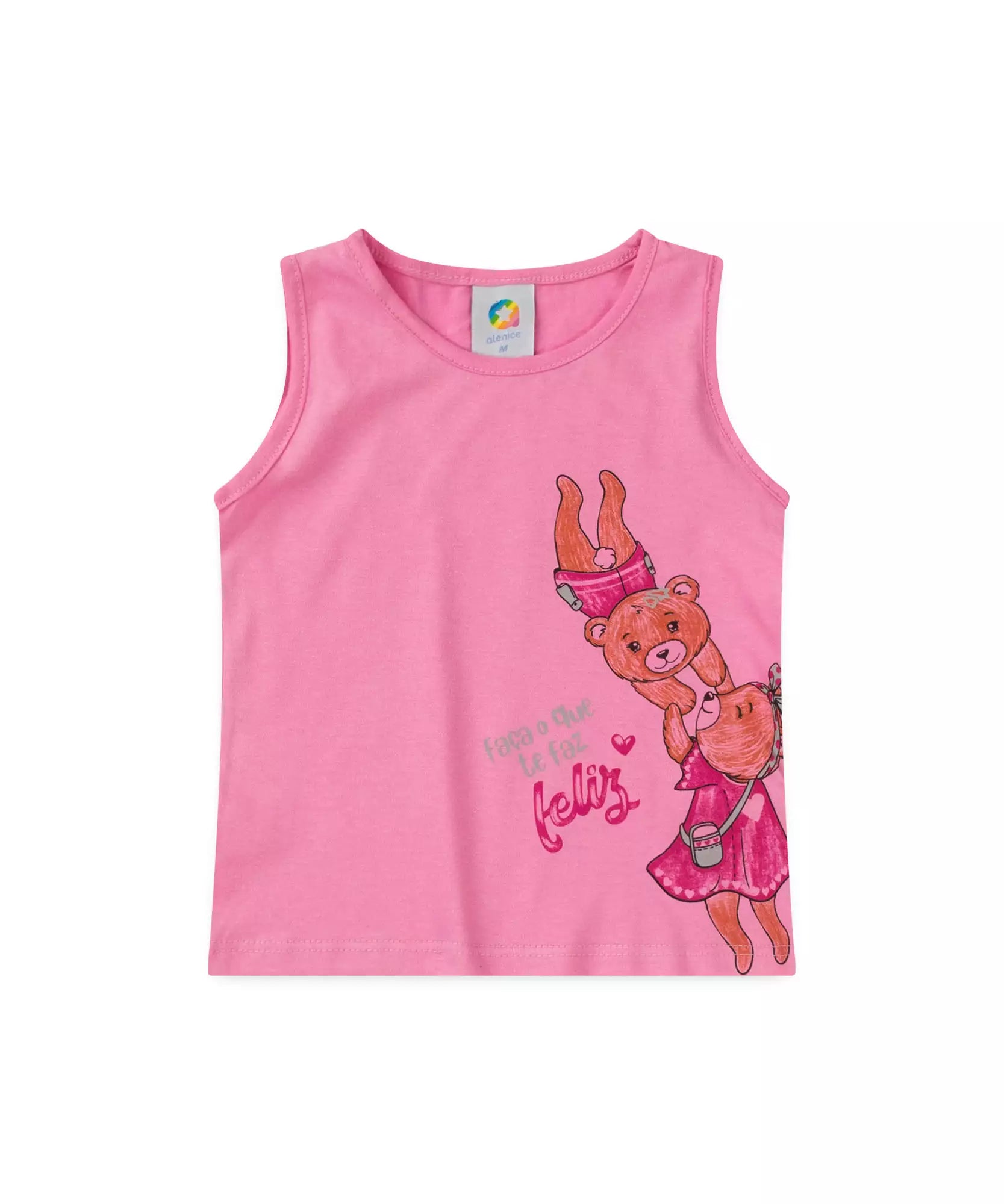 Conjunto Curto para Menina Ursinhas Rosa