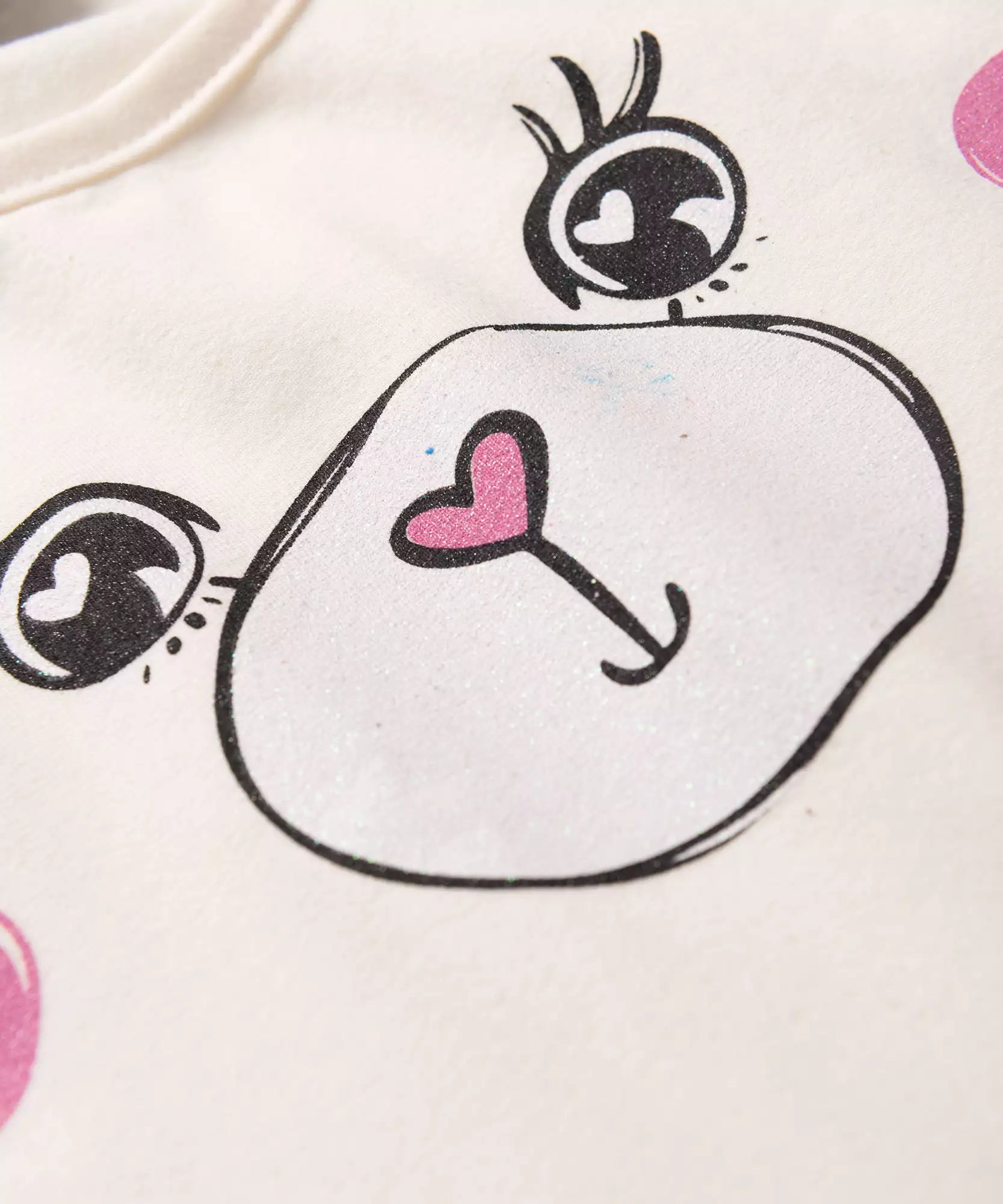 Conjunto Curto para Menina Ursinho Marfim