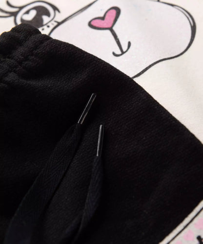 Conjunto Curto para Menina Ursinho Marfim