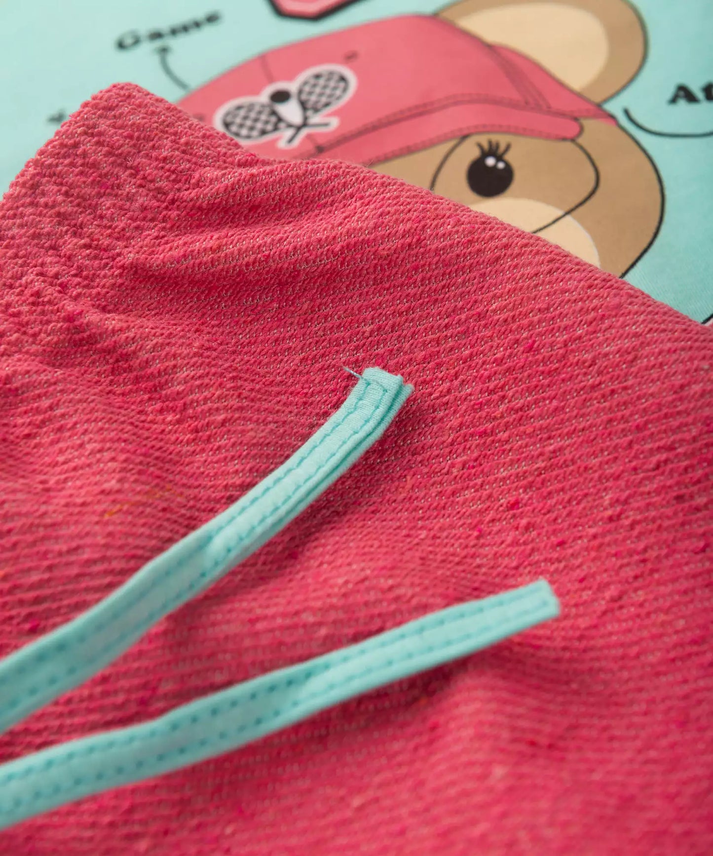 Conjunto Curto para Menina Ursinho em Verde