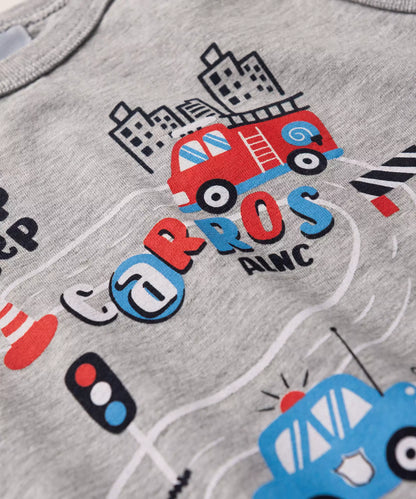 Conjunto Curto para Menino Carros Mescla