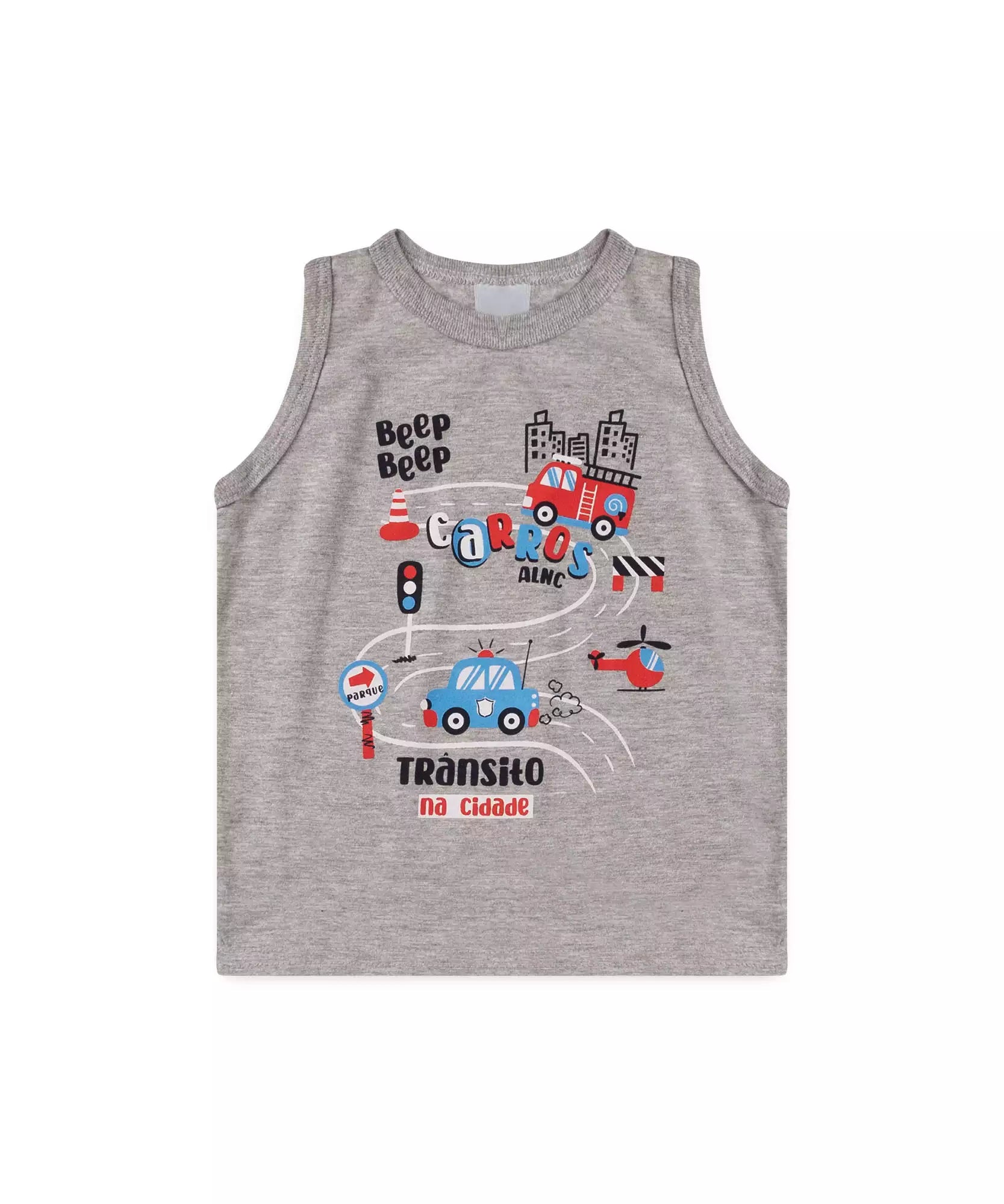 Conjunto Curto para Menino Carros Mescla