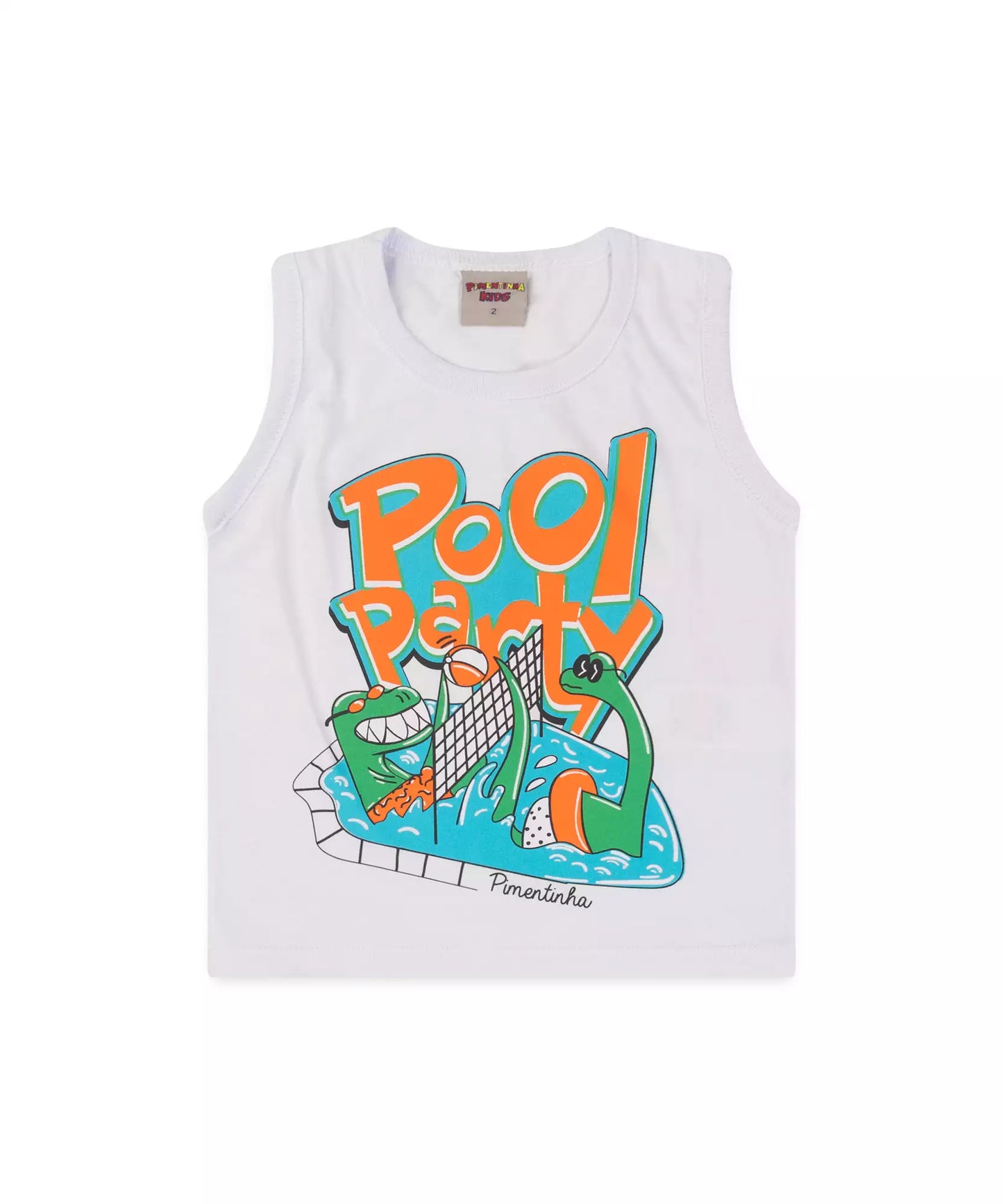 Conjunto Curto para Menino no Branco Dino