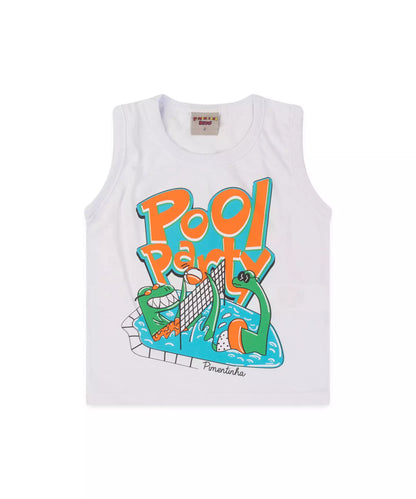 Conjunto Curto para Menino no Branco Dino