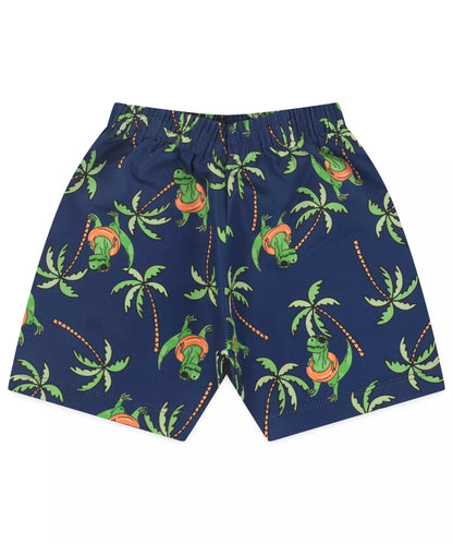 Conjunto Curto para Menino Laranja Dino