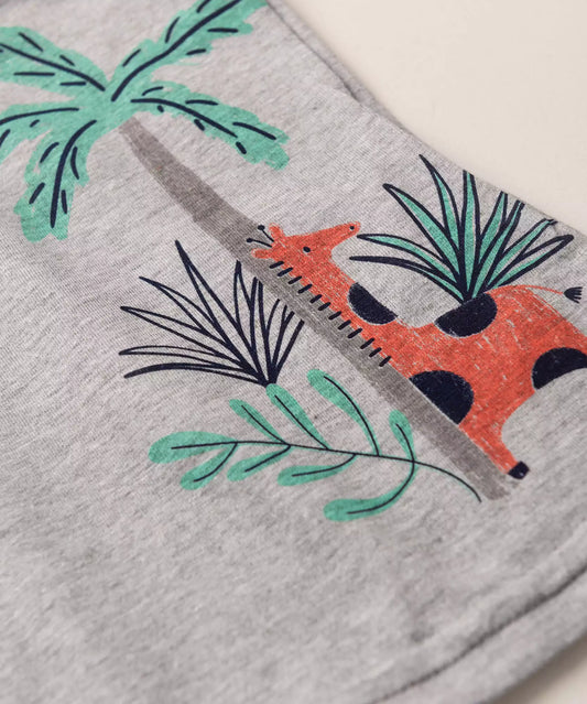 Conjunto Curto para Menino Girafinha Mescla