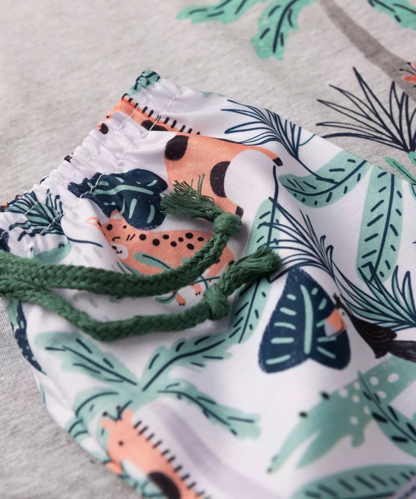 Conjunto Curto para Menino Girafinha Mescla
