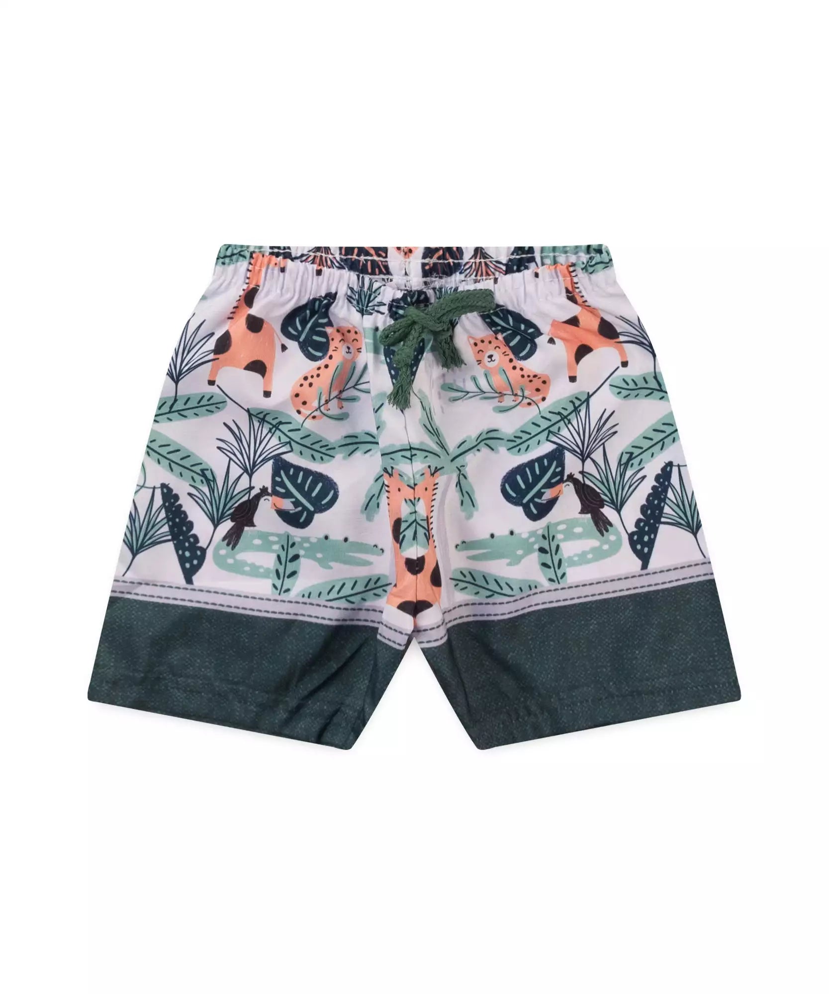 Conjunto Curto para Menino Girafinha Mescla