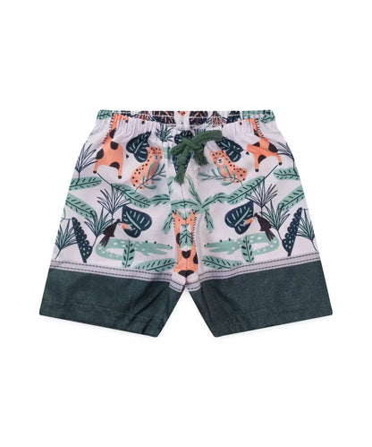 Conjunto Curto para Menino Girafinha Mescla