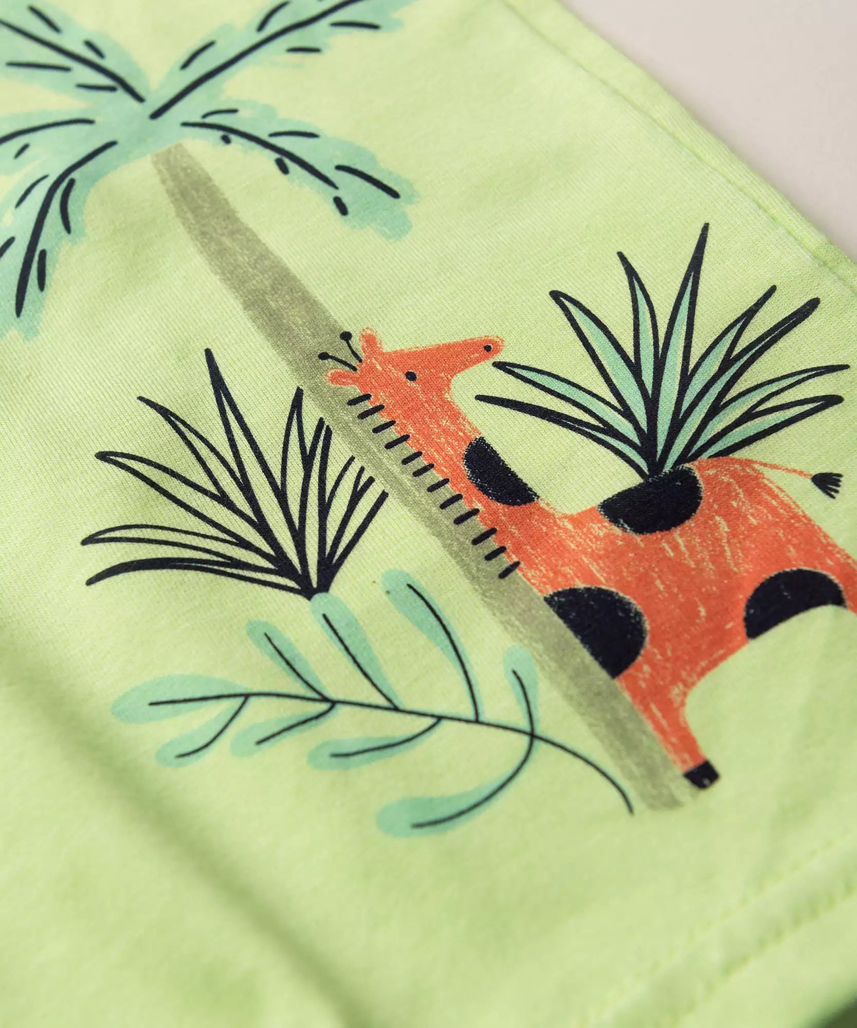 Conjunto Curto para Menino Girafinha Verde