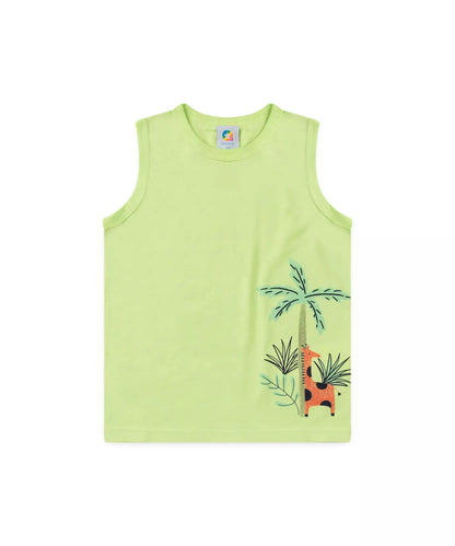 Conjunto Curto para Menino Girafinha Verde
