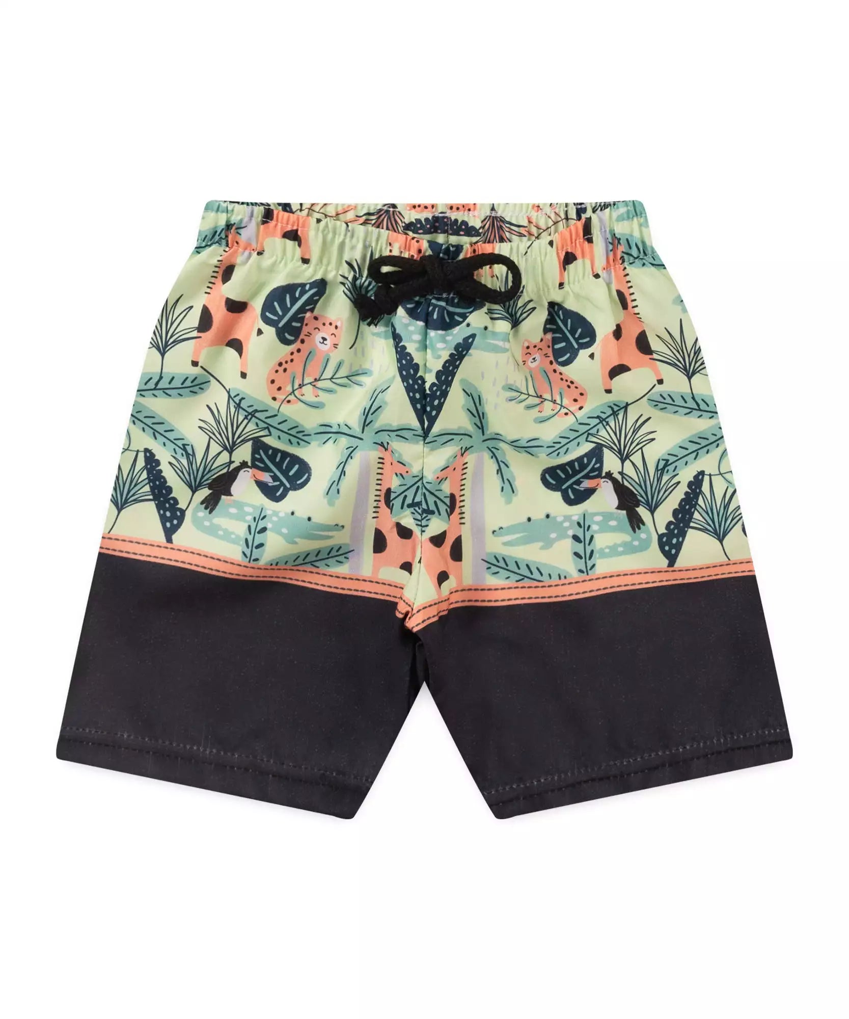 Conjunto Curto para Menino Girafinha Verde