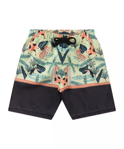 Conjunto Curto para Menino Girafinha Verde