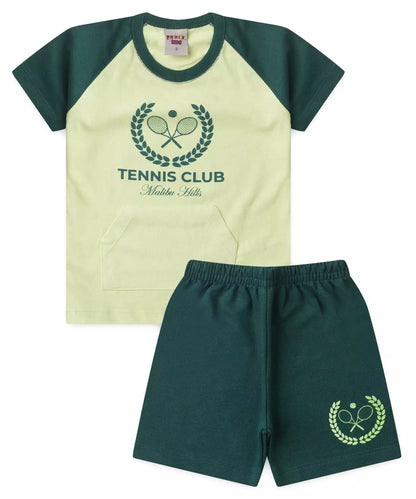 Conjunto Curto para Menino Tennis Club Verde