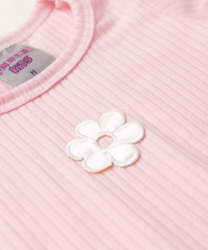 Conjunto de Bebê Menina Florzinha Rosa