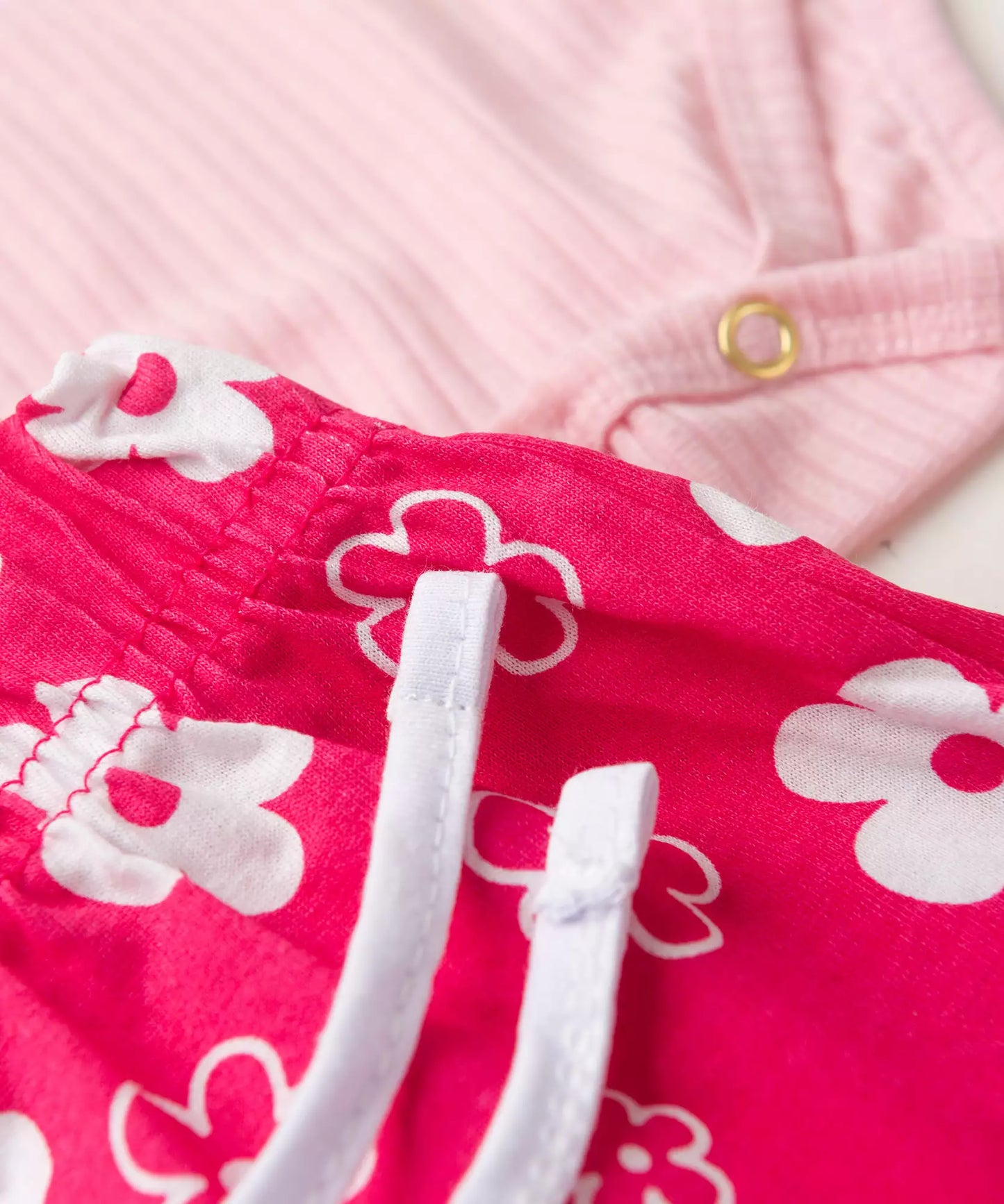 Conjunto de Bebê Menina Florzinha Rosa