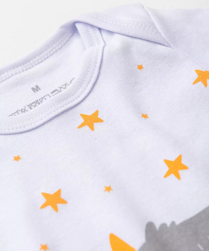 Conjunto de Body para Bebê Menina Unicórnio Marfim