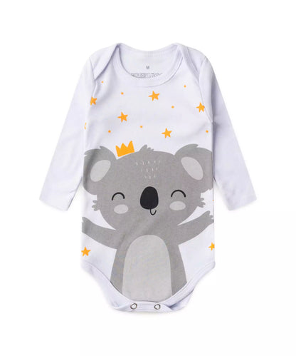 Conjunto de Body para Bebê Menina Unicórnio Marfim
