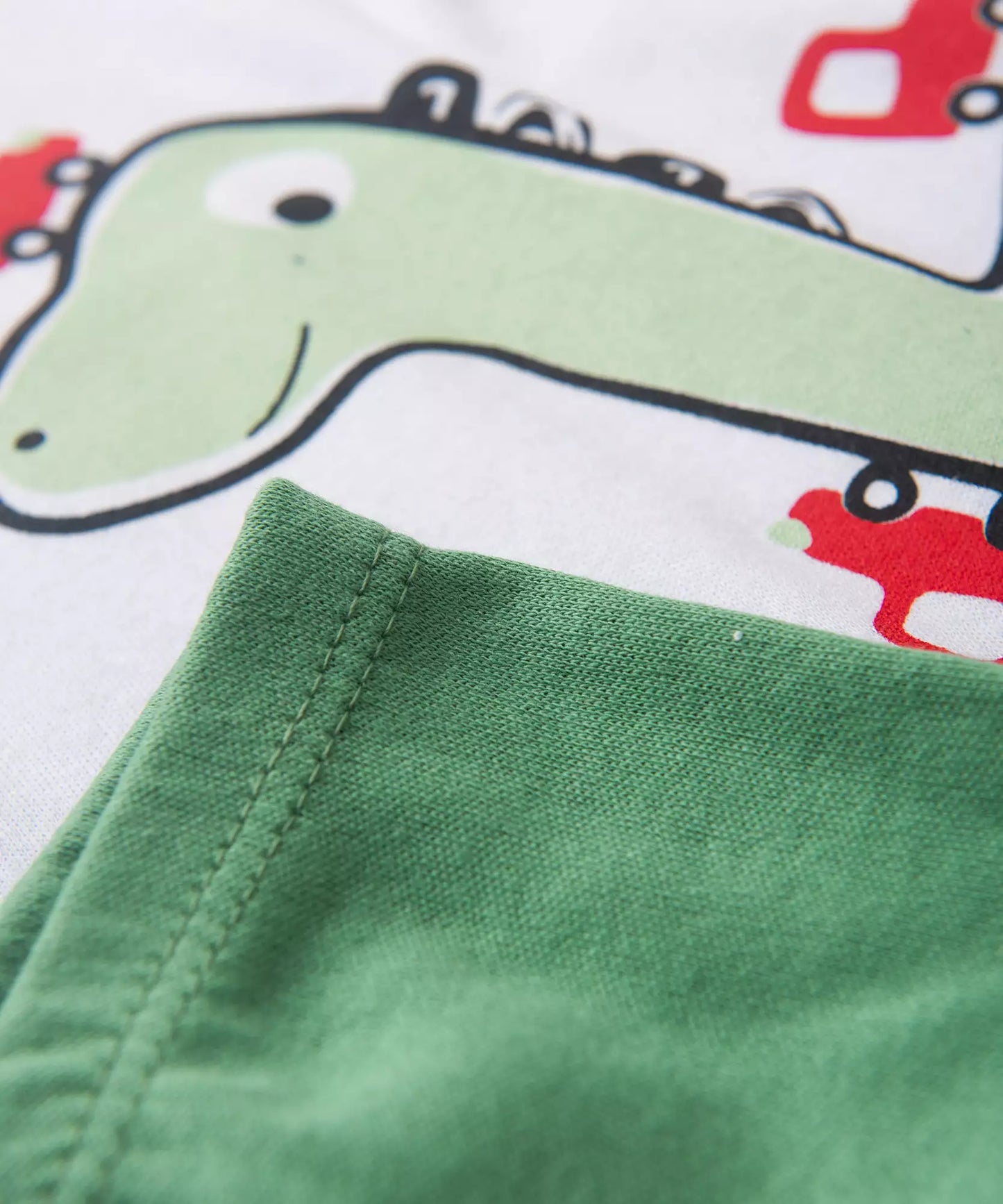 Conjunto de Body para Bebê Menino Dino Branco