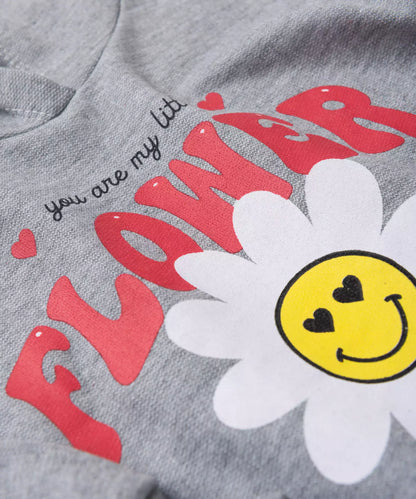 Conjunto de Frio Infantil Feminino Flor Mescla