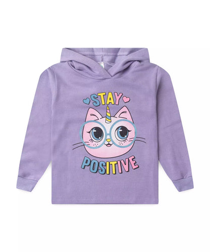Conjunto de Frio Infantil Feminino Gatinho no Lilás