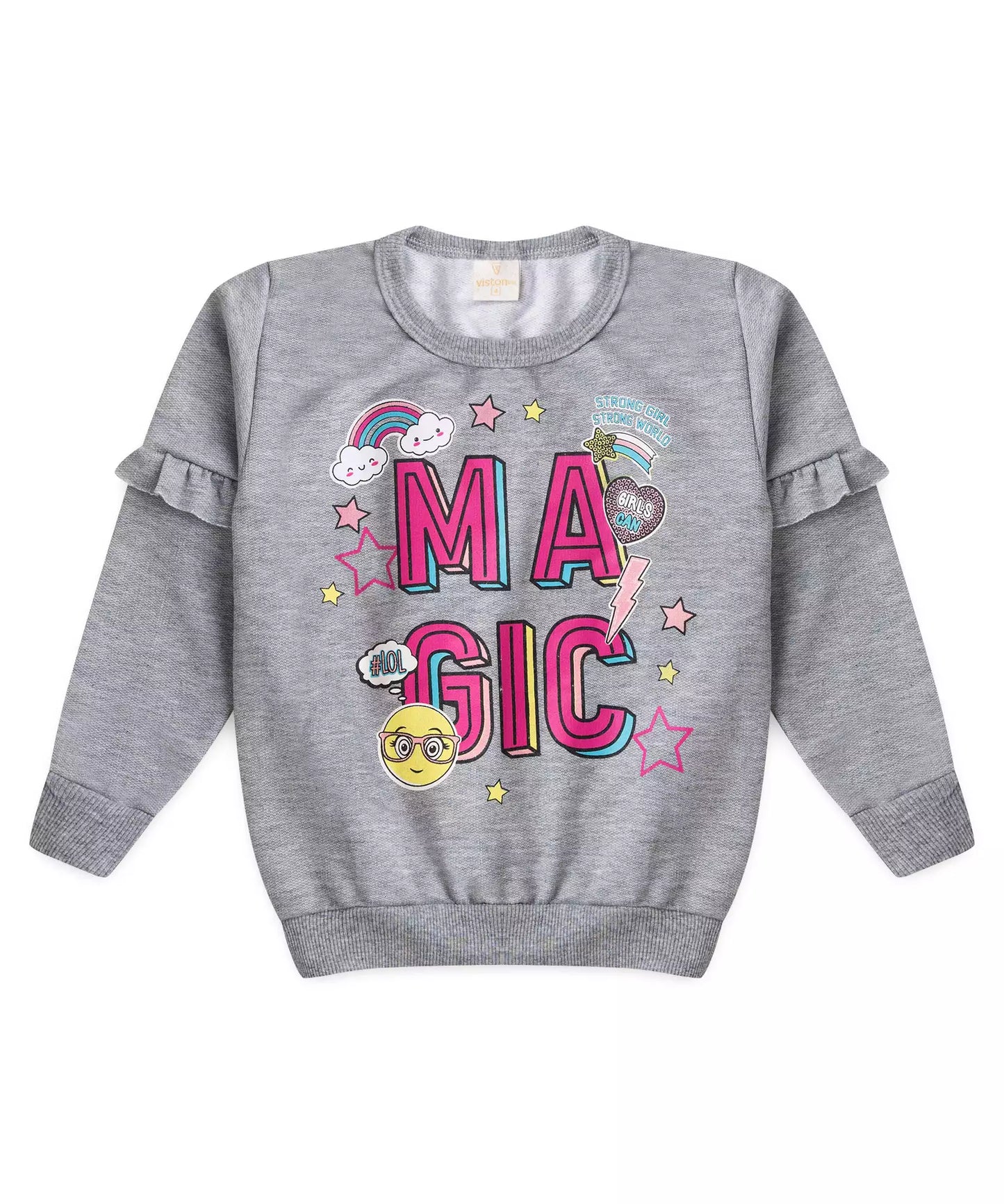 Conjunto de Frio Infantil Feminino Magic Mescla