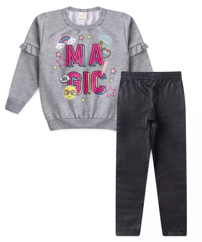 Conjunto de Frio Infantil Feminino Magic Mescla