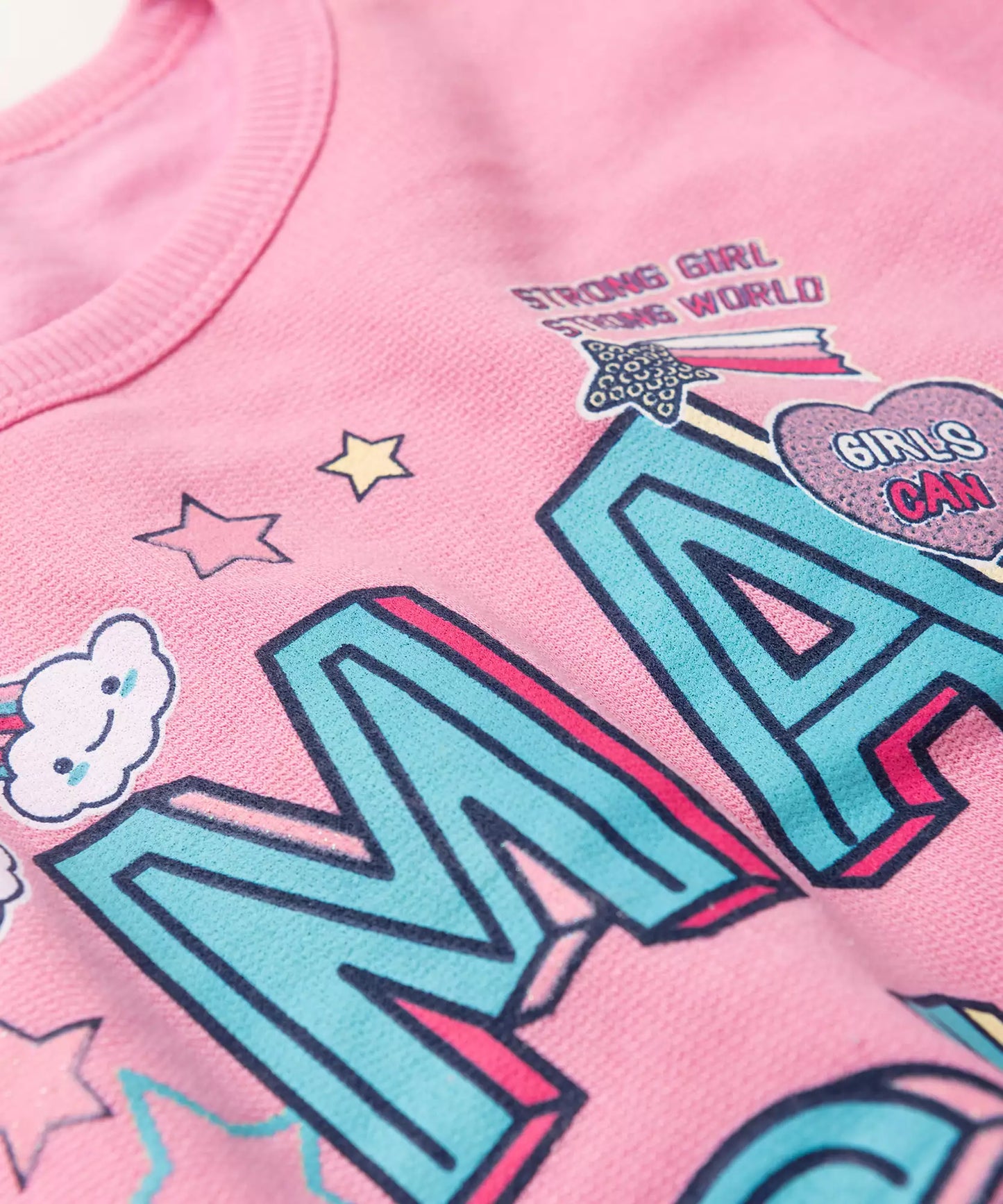 Conjunto de Frio Infantil Feminino Magic Rosa