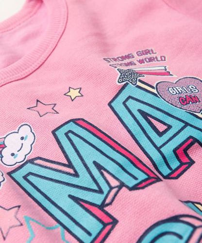 Conjunto de Frio Infantil Feminino Magic Rosa
