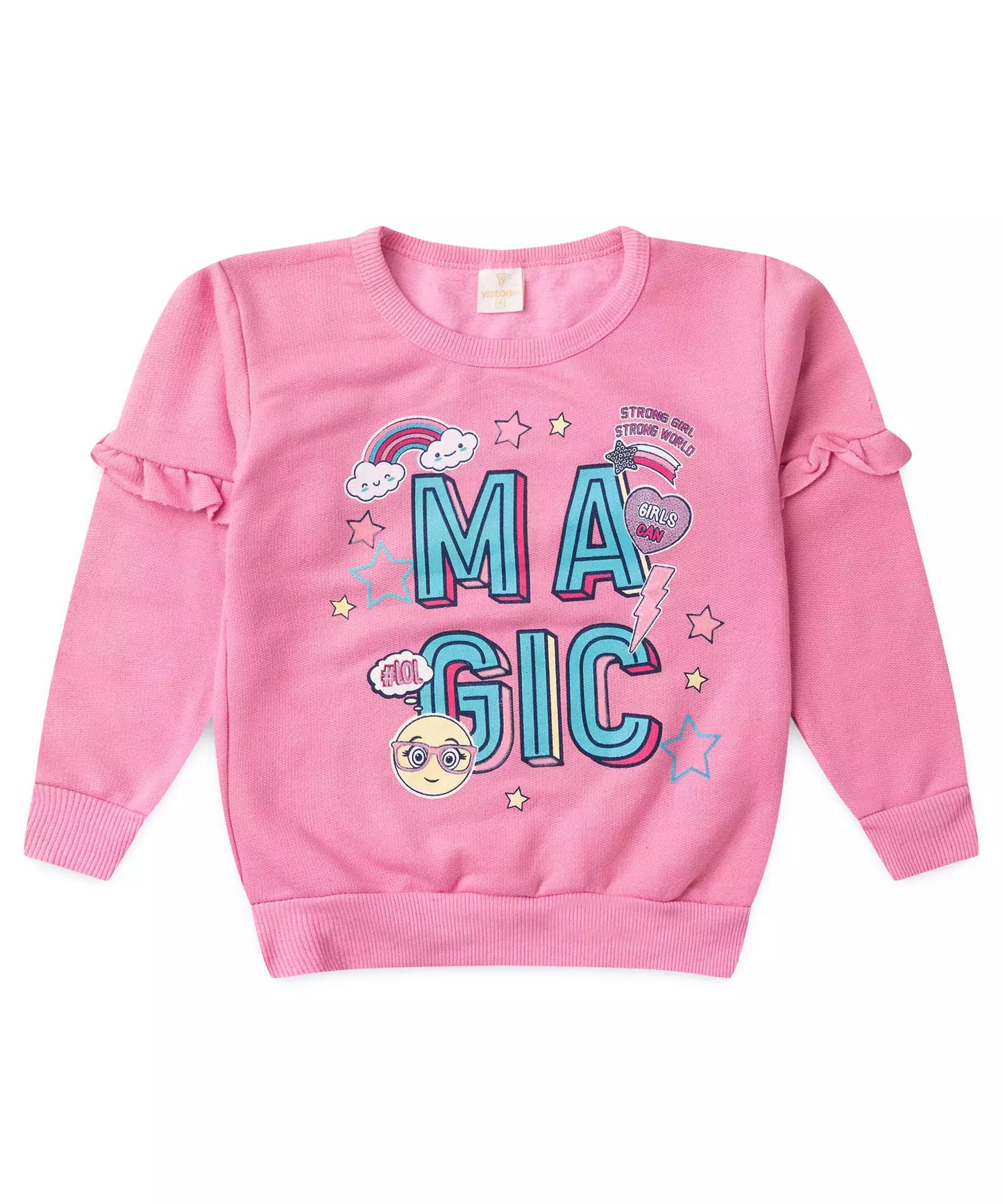 Conjunto de Frio Infantil Feminino Magic Rosa