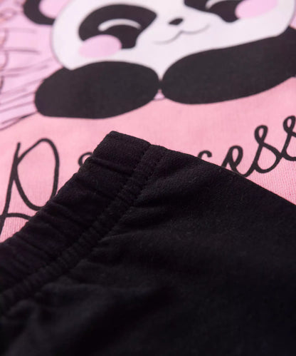 Conjunto de Frio Infantil Feminino Pandinha Rosa