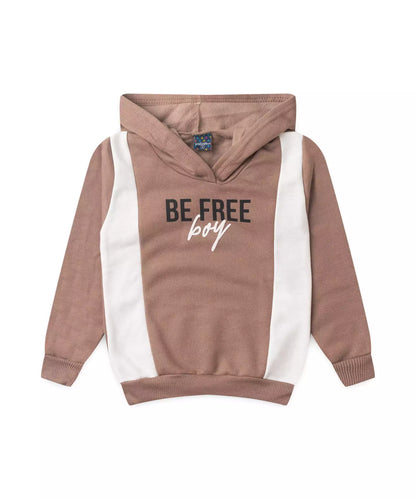 Conjunto de Frio Infantil Masculino Estampado Marrom