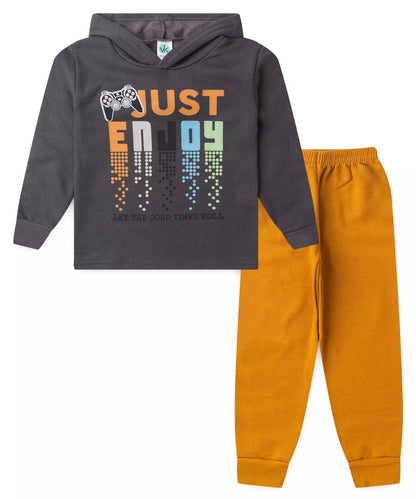 Conjunto de Frio Infantil Masculino Game Chumbo