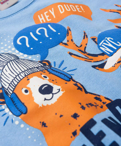 Conjunto de Frio Infantil Masculino Urso Azul