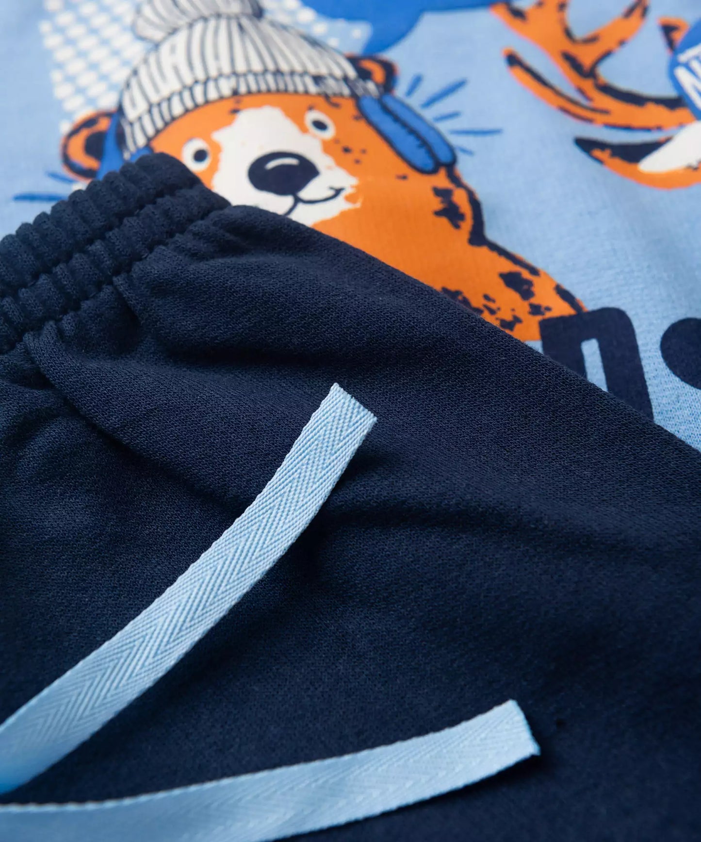 Conjunto de Frio Infantil Masculino Urso Azul
