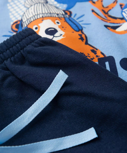 Conjunto de Frio Infantil Masculino Urso Azul