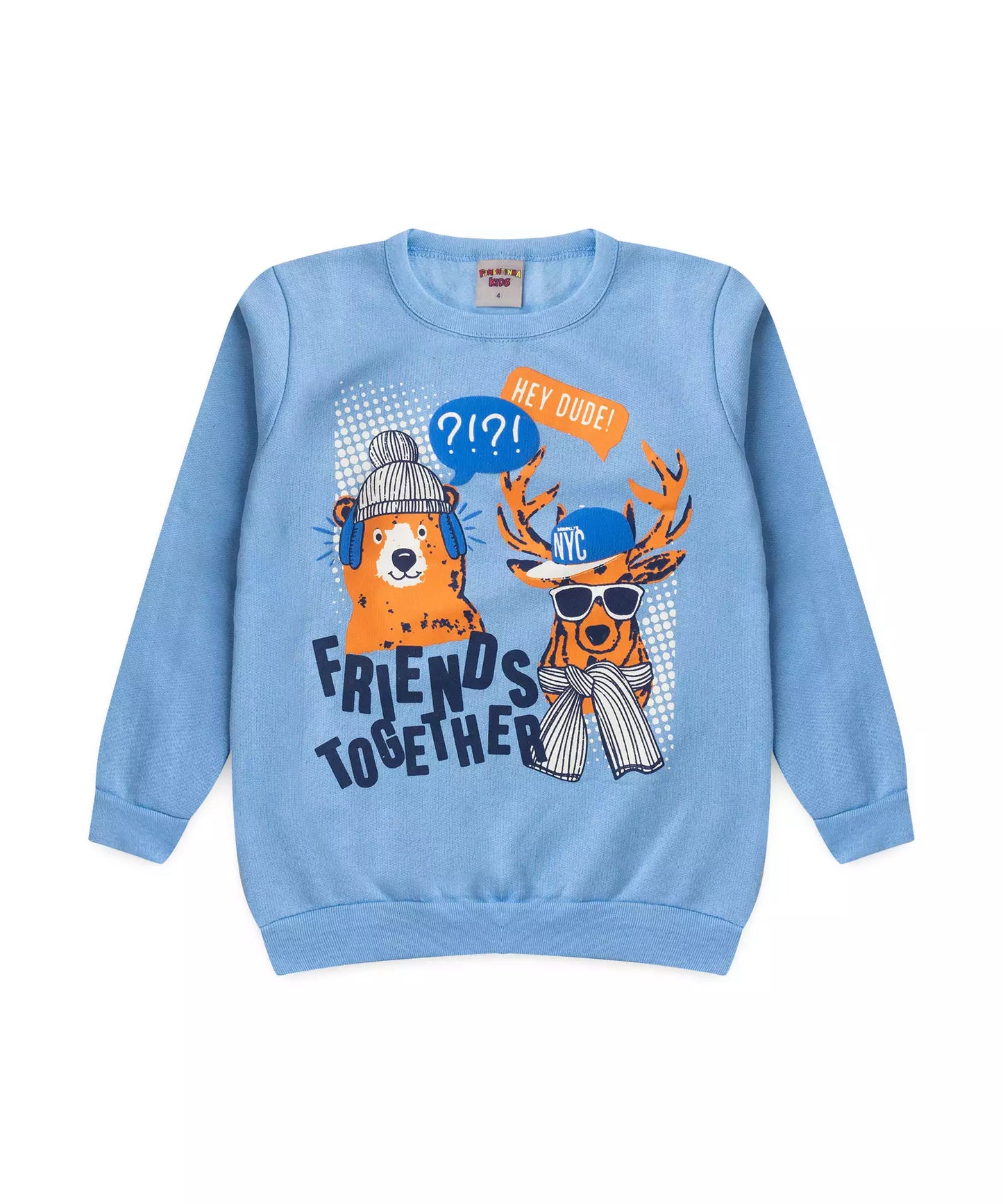 Conjunto de Frio Infantil Masculino Urso Azul