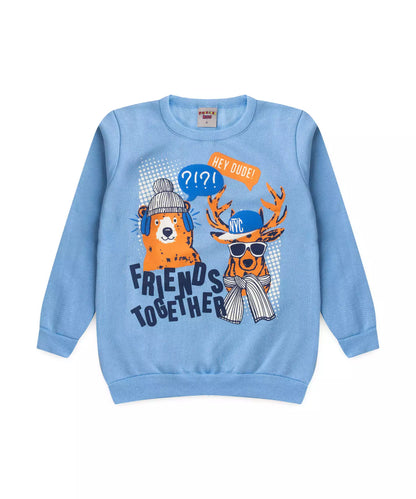 Conjunto de Frio Infantil Masculino Urso Azul