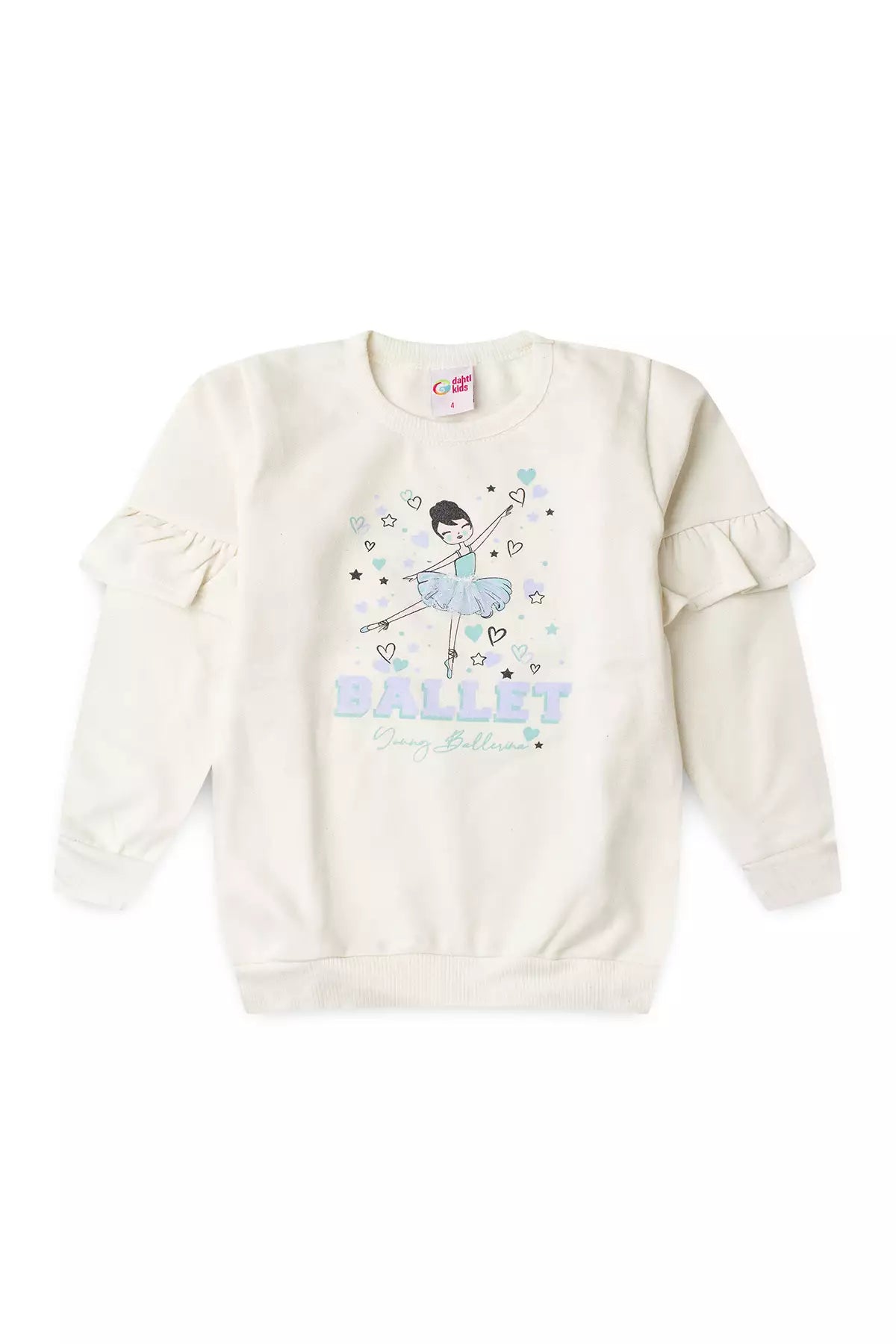 Conjunto de Frio Infantil Menina Bailarina Encantada Marfim