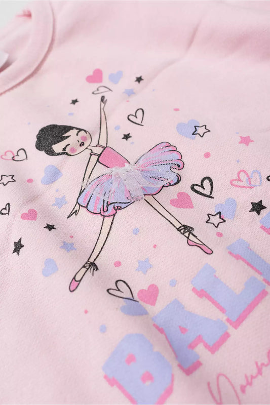 Conjunto de Frio Infantil Menina Bailarina Encantada Rosa