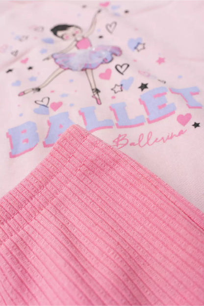 Conjunto de Frio Infantil Menina Bailarina Encantada Rosa