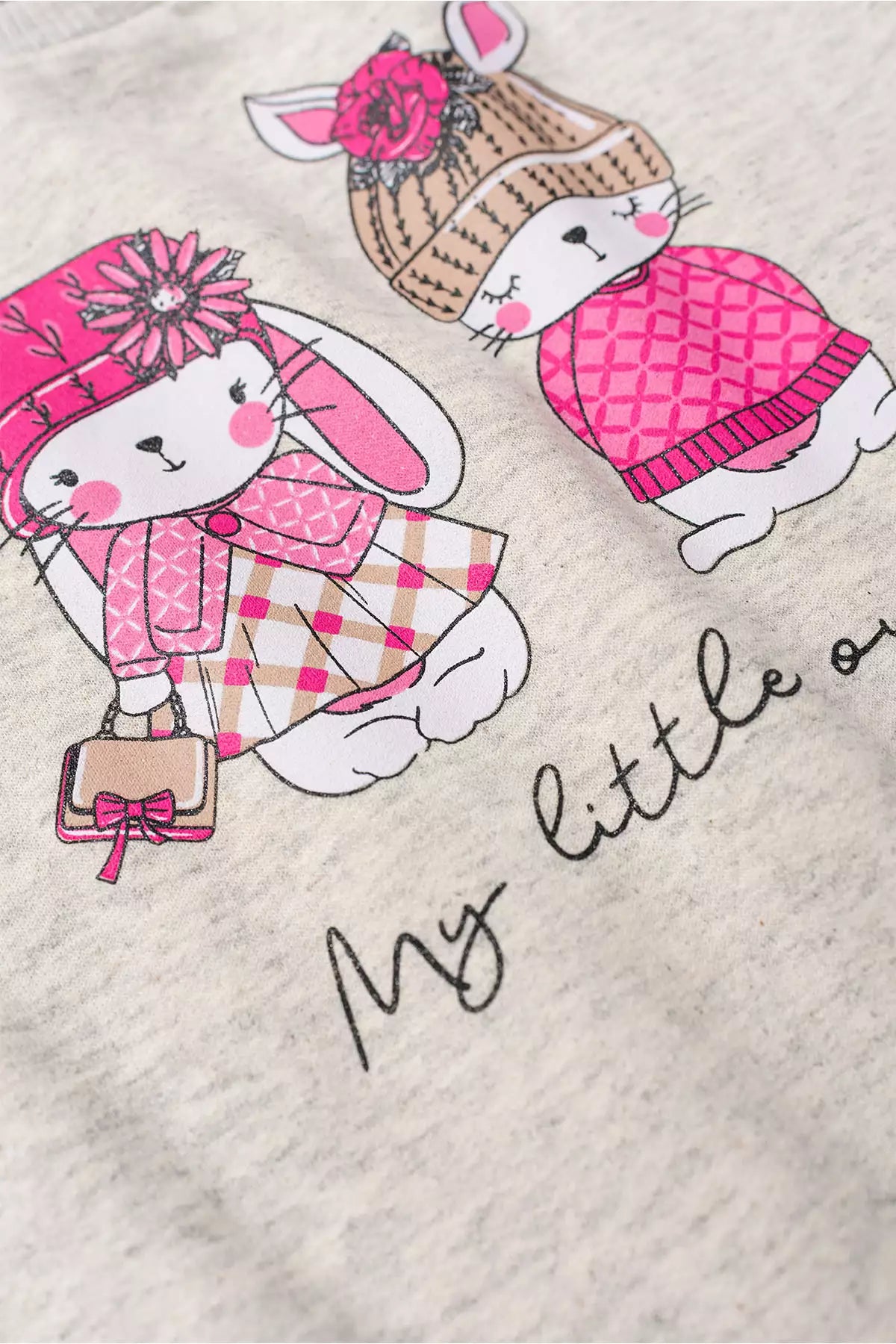 Conjunto de Frio Infantil Menina Bunny Pompom Mescla