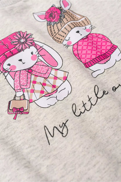 Conjunto de Frio Infantil Menina Bunny Pompom Mescla