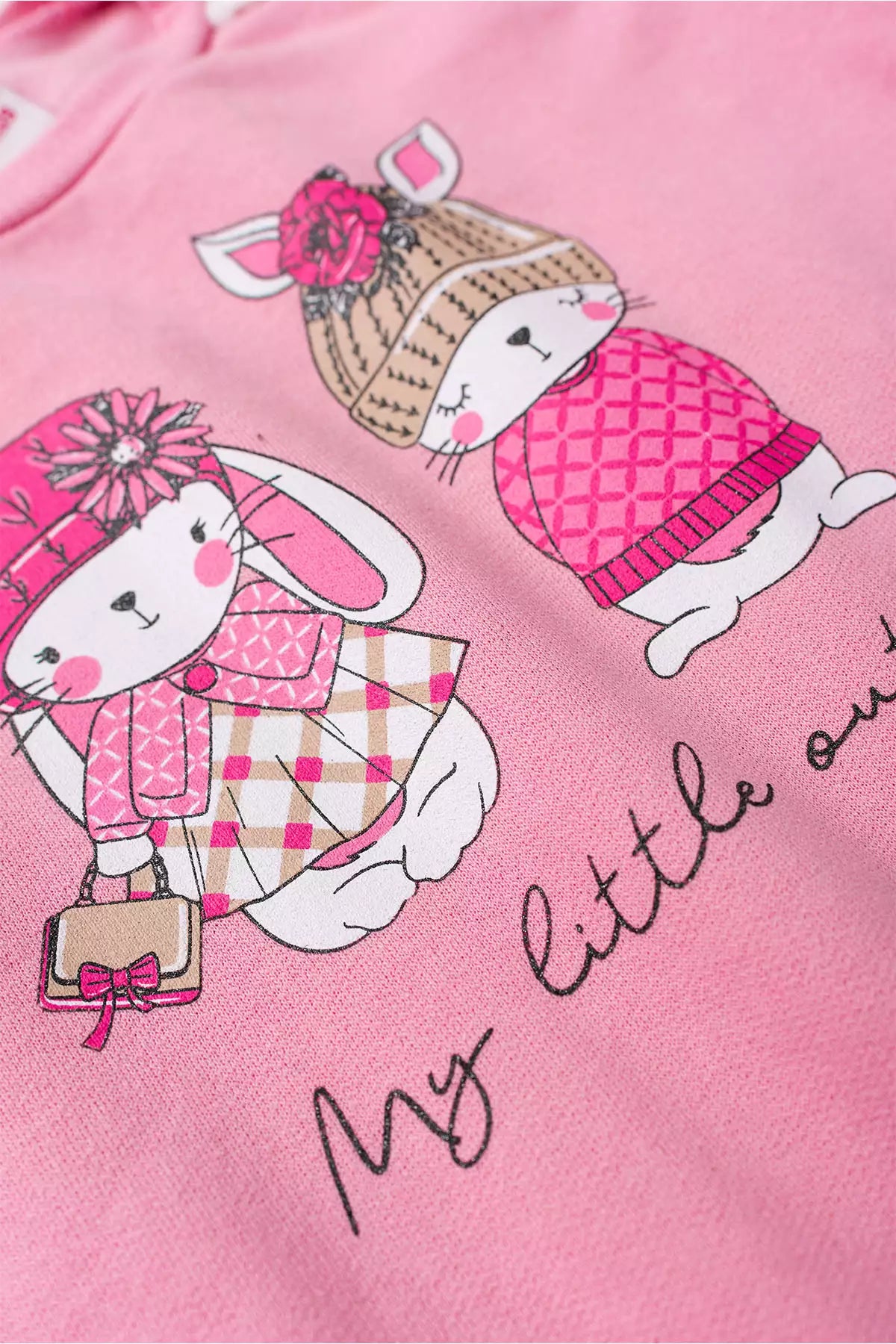 Conjunto de Frio Infantil Menina Bunny Pompom Rosa