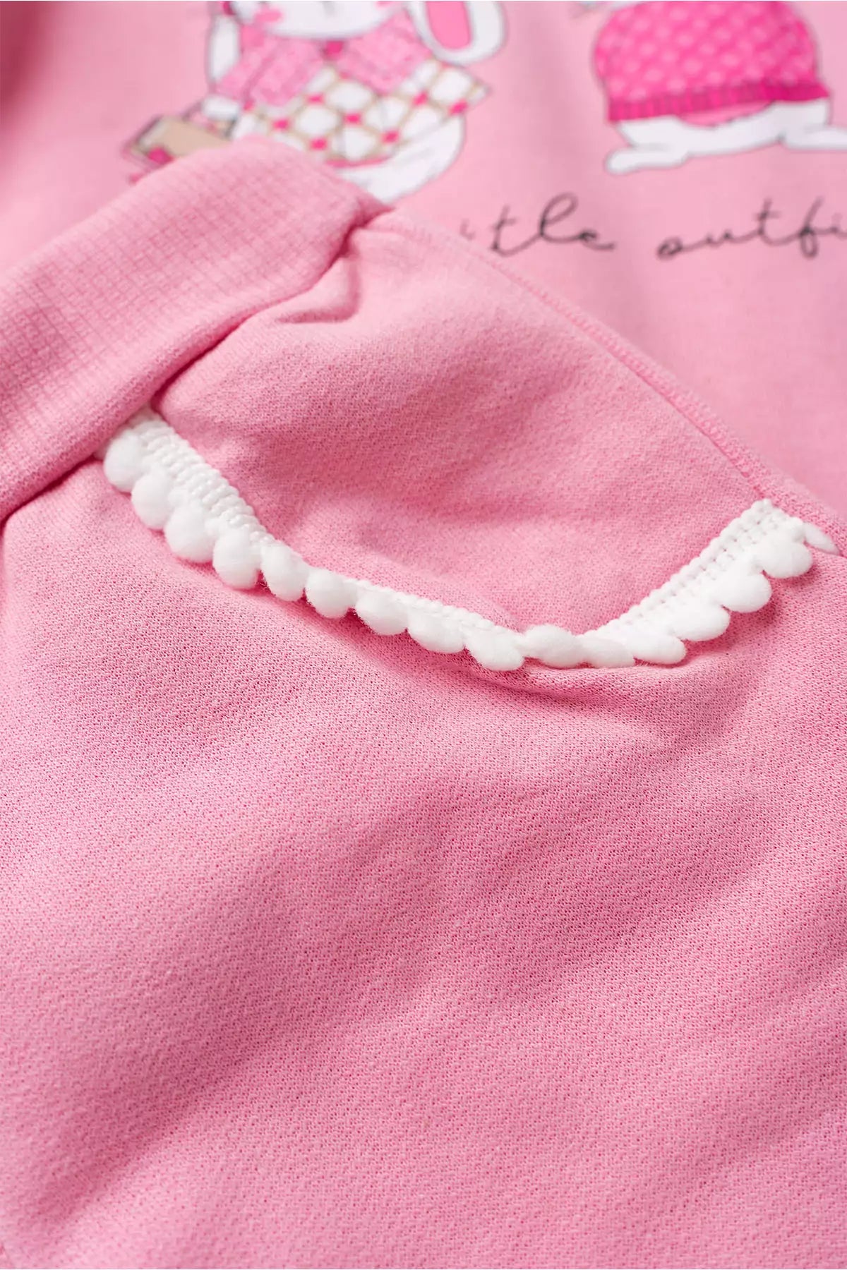 Conjunto de Frio Infantil Menina Bunny Pompom Rosa