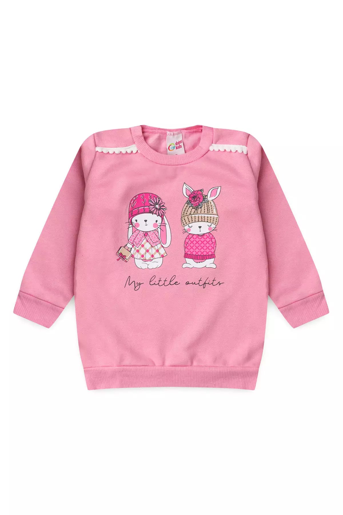 Conjunto de Frio Infantil Menina Bunny Pompom Rosa